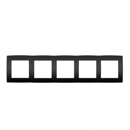 PRIME ΠΛΑΙΣΙΟ 5 ΘΕΣΕΩΝ IP20 MAT ΑΝΘΡΑΚΙ - Aca Elec