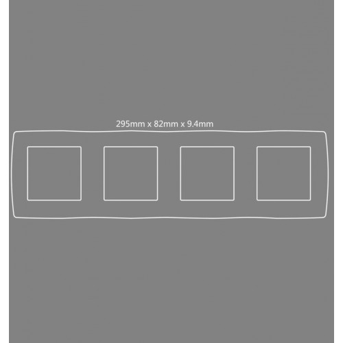 PRIME ΠΛΑΙΣΙΟ 4 ΘΕΣΕΩΝ IP20 ΛΕΥΚΟ - Aca Elec