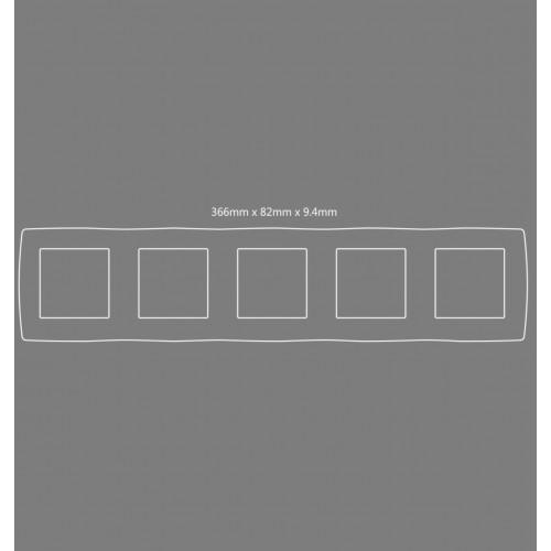 PRIME ΠΛΑΙΣΙΟ 5 ΘΕΣΕΩΝ IP20 ΛΕΥΚΟ - Aca Elec