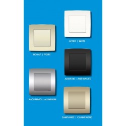 PRIME ΠΛΑΙΣΙΟ 1 ΘΕΣΗΣ IP20 MAT ΑΝΘΡΑΚΙ - Aca Elec