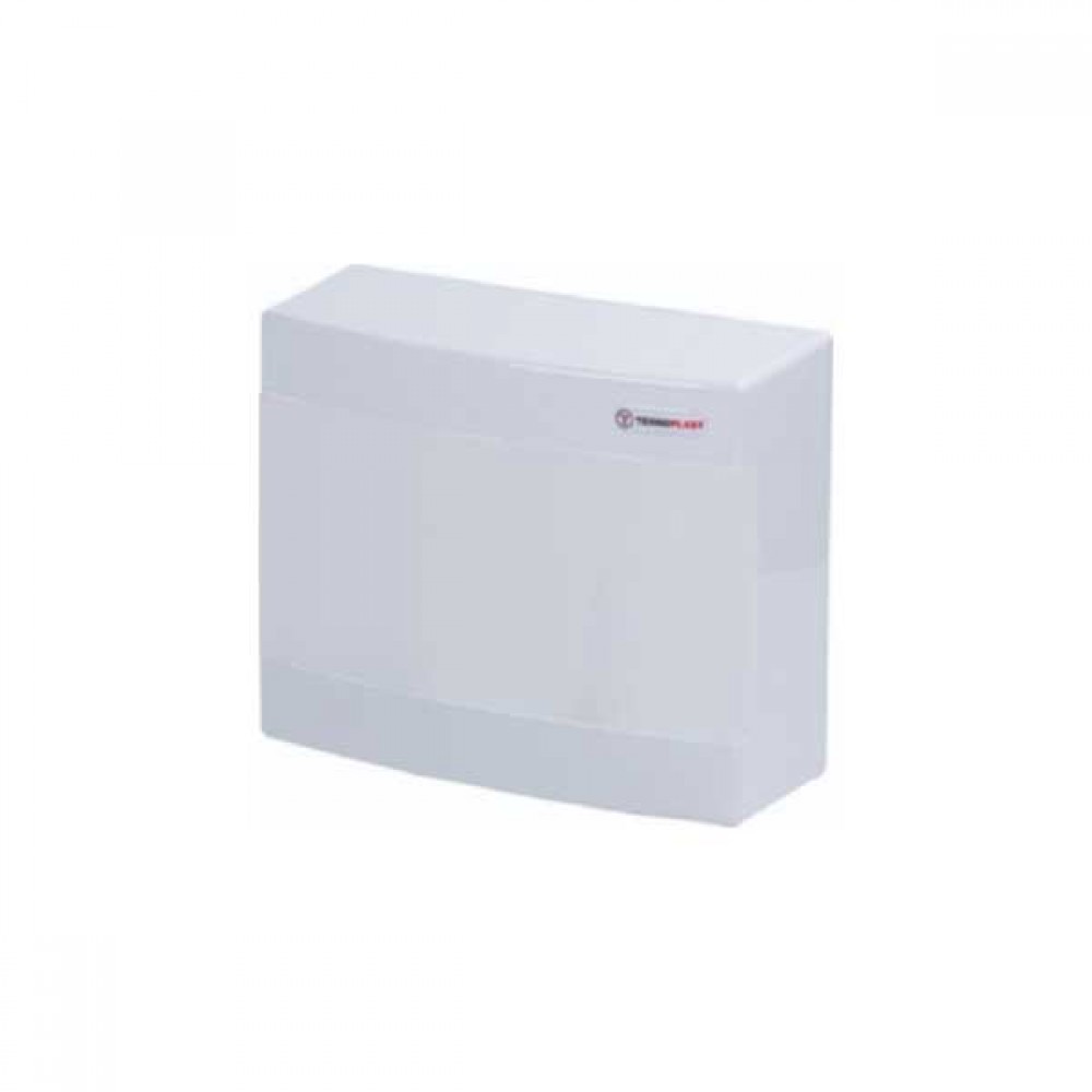 Πίνακας Επίτοιχος Πλαστικός N12CW 12 Θέσεων - 1 Σειρά με Λευκή Πόρτα IP40 - Tehnoplast