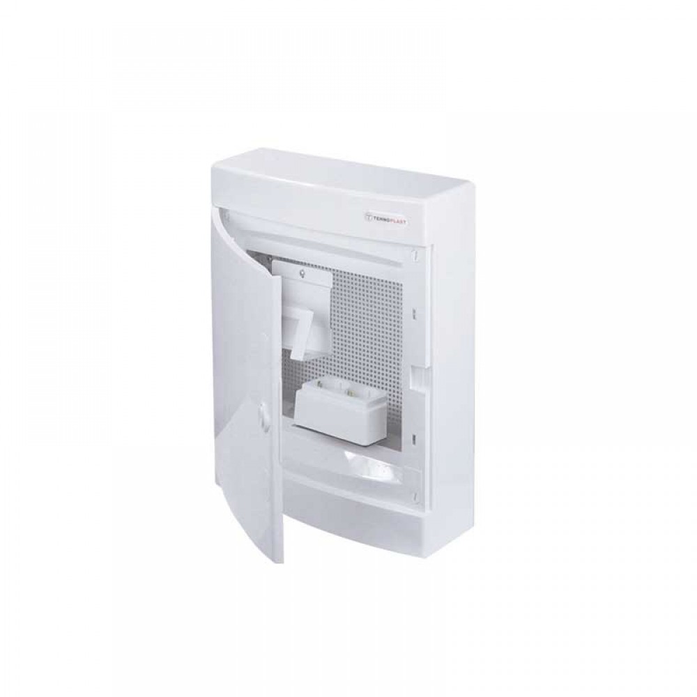 Πίνακας Επίτοιχος Πλαστικός N24CW για Συσκευές Πολυμέσων & Τηλεπικοινωνιών με Λευκή Πόρτα IP40 - Tehnoplast