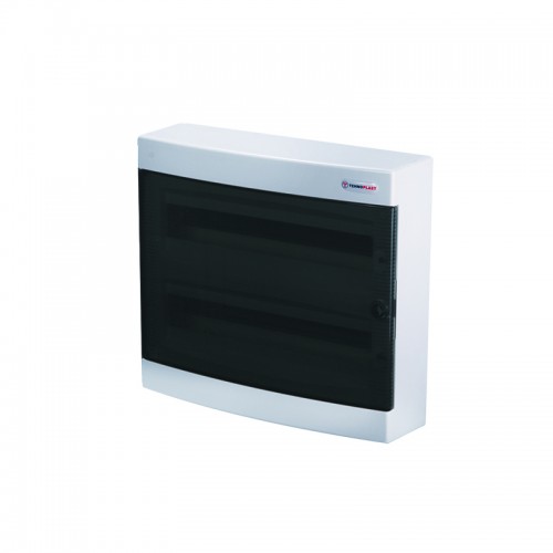 Πίνακας Επίτοιχος Πλαστικός N2X18C 36 Θέσεων - 2 Σειρές με Διάφανη Πόρτα IP40 - Tehnoplast