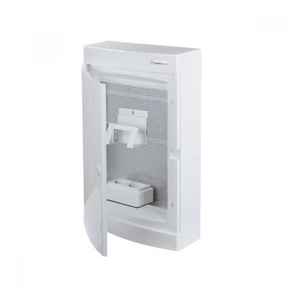 Πίνακας Επίτοιχος Πλαστικός N36CW για Συσκευές Πολυμέσων & Τηλεπικοινωνιών με Λευκή Πόρτα IP40 - Tehnoplast