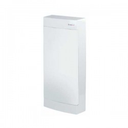 Πίνακας Επίτοιχος Πλαστικός N48CW 48 Θέσεων - 4 Σειρών με Λευκή Πόρτα IP40 - Tehnoplast