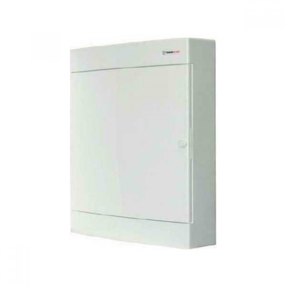 Πίνακας Επίτοιχος Πλαστικός N8CW 8 Θέσεων - 1 Σειρά με Λευκή Πόρτα IP40 - Tehnoplast