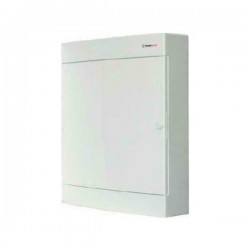 Πίνακας Επίτοιχος Πλαστικός N8CW 8 Θέσεων - 1 Σειρά με Λευκή Πόρτα IP40 - Tehnoplast