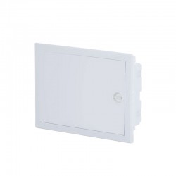 Πίνακας U12AW 12 Θέσεων / 1 Σειρά, Χωνευτός Με Λευκή Πλαστική Πόρτα IP40 - Tehnoplast