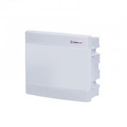 Πίνακας U12CW 12 Θέσεων / 1 Σειρά, Χωνευτός Με Λευκή Πλαστική Πόρτα IP40- Tehnoplast