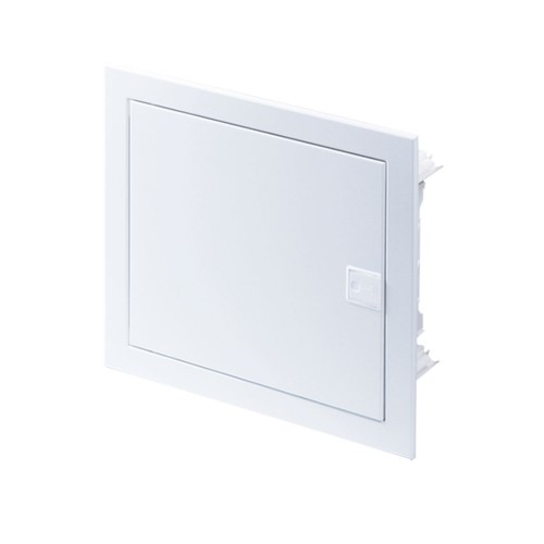 Πίνακας U12ES 12+2 Θέσεων / 1 Σειρά, Χωνευτός Με Λευκή Μεταλλική Πόρτα Και Μεταλλικό Πλαίσιο IP40 - Tehnoplast