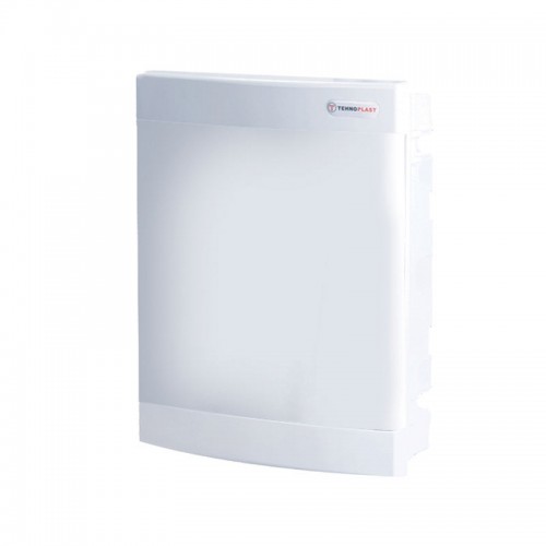 Πίνακας U24CW 24 Θέσεων / 2 Σειρές, Χωνευτός Με Λευκή Πλαστική Πόρτα IP40- Tehnoplast