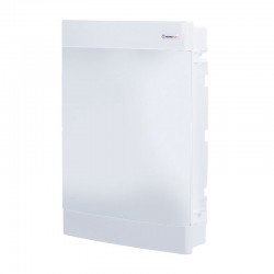 Πίνακας U36CW 36 Θέσεων / 3 Σειρές, Χωνευτός Με Λευκή Πλαστική Πόρτα IP40- Tehnoplast