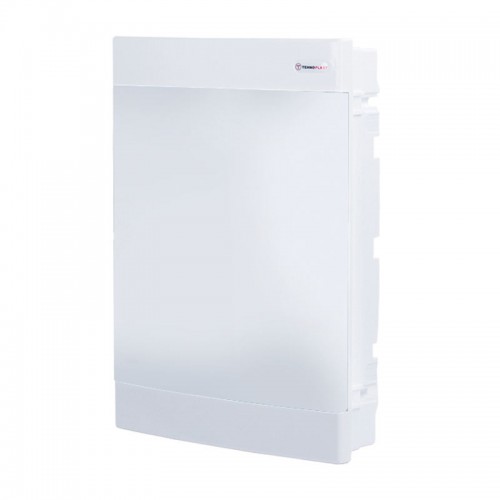 Πίνακας U36CW 36 Θέσεων / 3 Σειρές, Χωνευτός Με Λευκή Πλαστική Πόρτα IP40- Tehnoplast