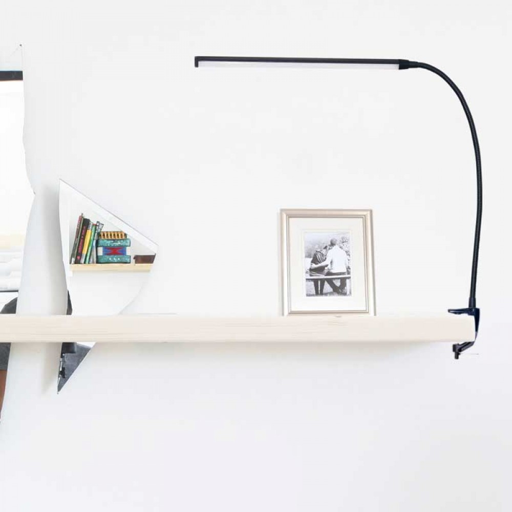 Φωτιστικό Γραφείου Μεταλλικό LED Αφής Dimmable Μαύρο - Aca Decor