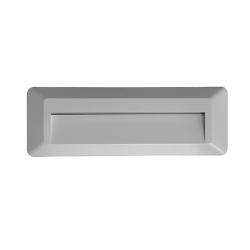 Led Slim Επίτοιχο Φωτιστικό Ορθογώνιο Σκούρο Γκρι 230V AC IP65 2W 3000K 100LM RA80 ACA