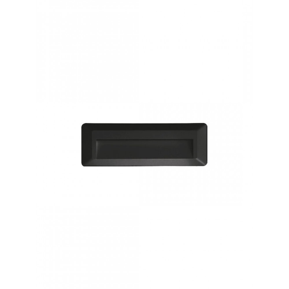 Led Slim Επίτοιχο Φωτιστικό Ορθογώνιο BLACK 230V AC IP65 2W 3000K 100LM RA80 ACA