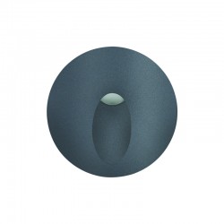 LED Φωτιστικό Τοίχου Χωνευτό Σκούρο Γκρι 3W IP65 CICLOP - Aca