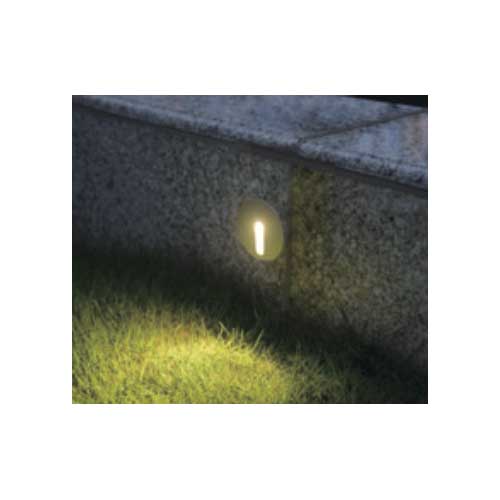 LED Φωτιστικό Τοίχου Χωνευτό Σκούρο Γκρι 3W IP65 CICLOP - Aca