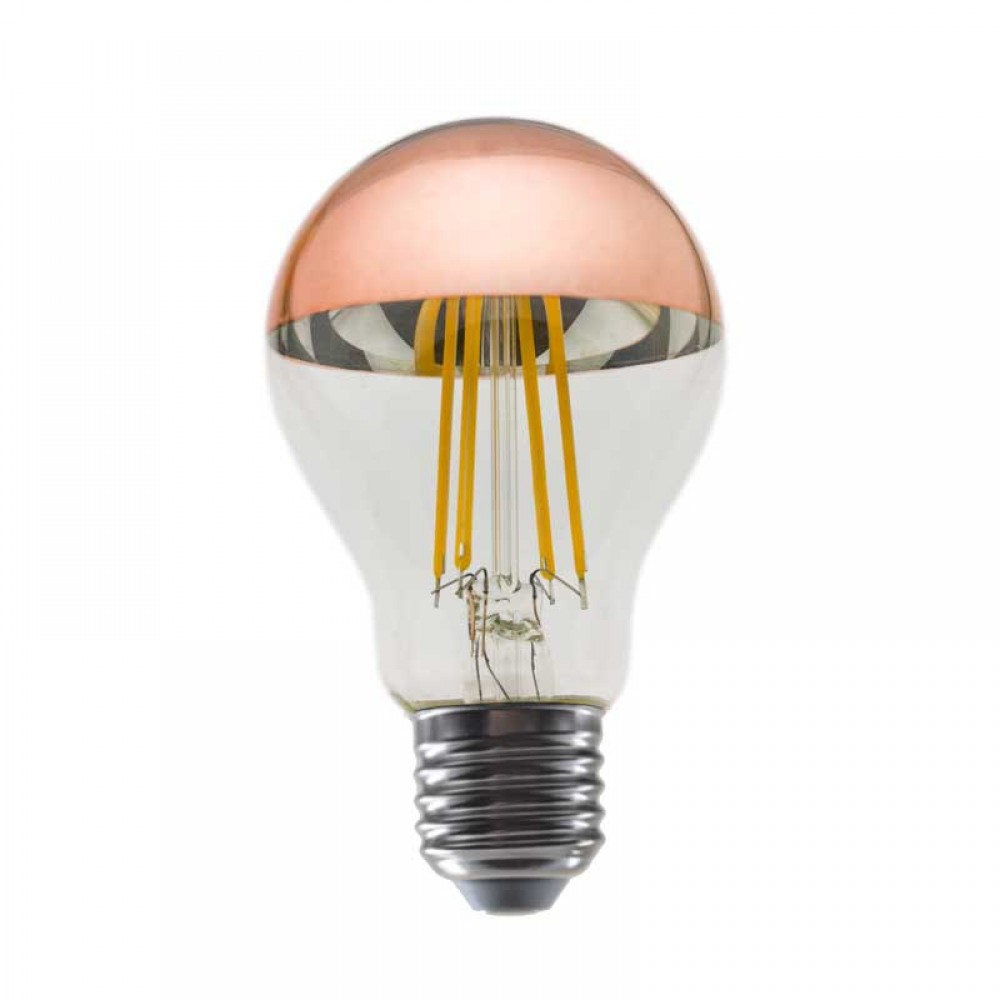 Λαμπτήρας Led Ανεστραμμένου Καθρέφτη A60 ROSE GOLD 8W 2700K - Diolamp