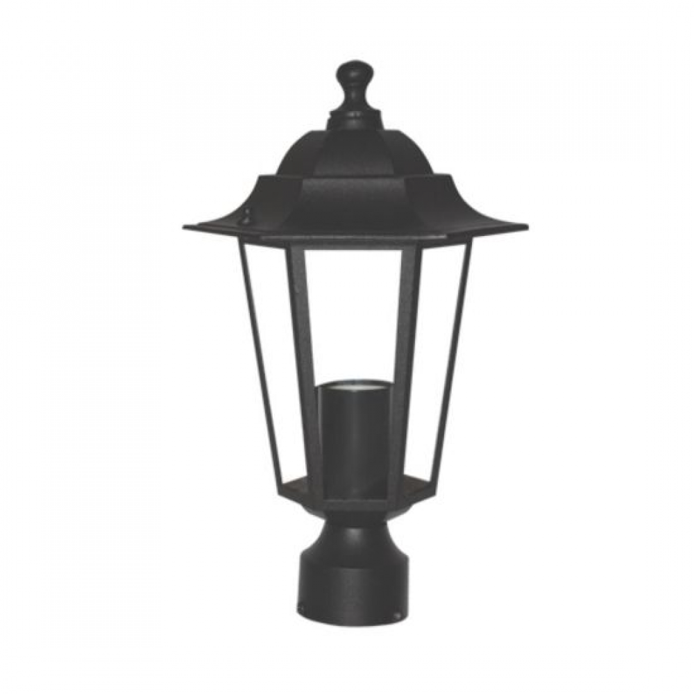 Φανάρι Αλουμινίου Με Βάση Για Κολωνάκι Σε Διάφορα Χρώματα ø20.5cm IP44 1x E27 ACA