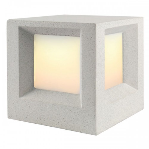 Κολωνάκι Εξωτερικού Χώρου Σε Λευκό ή Μαύρο Τσιμέντο 20cm 1x E27 IP65 OPHELIA- ACA