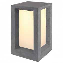 Κολωνάκι Εξωτερικού Χώρου Σε Λευκό ή Μαύρο Τσιμέντο Δίφωτο 33cm 2x E27 IP65 OPHELIA - ACA