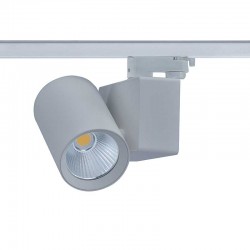 LED Φωτιστικό Ράγας Τριφασικό 4 Καλωδίων Γκρι 20W 4000K 3-PHASE 34° 2100LM 230V - ACA