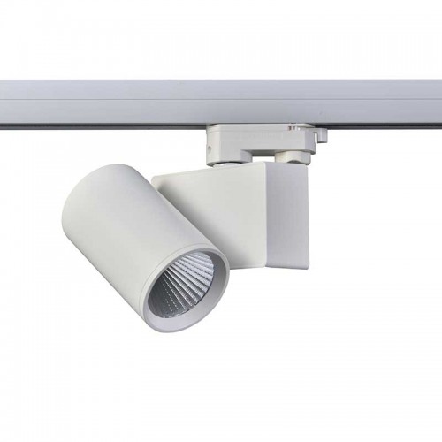 LED Φωτιστικό Ράγας Τριφασικό 4 Καλωδίων Λευκό 20W 4000K 3-PHASE 38° 2100LM 230V - ACA