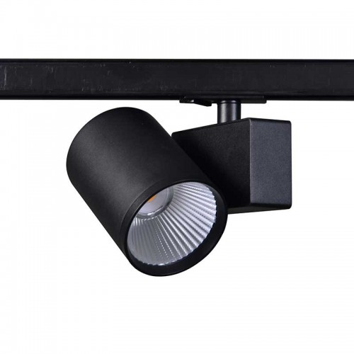 LED Φωτιστικό Ράγας Μονοφασικό 2 Καλωδίων Μαύρο 40W 3000K 1-PHASE 38° 4000LM 230V - ACA