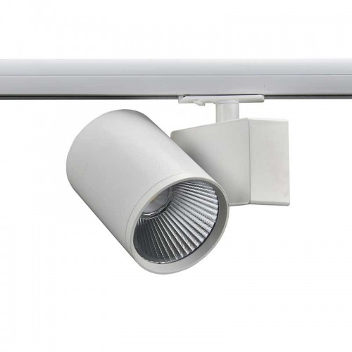 LED Φωτιστικό Ράγας Μονοφασικό 2 Καλωδίων Λευκό 40W 4000K 1-PHASE 38° 4200LM 230V - ACA