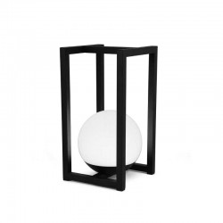 LED Επιτραπέζιο Φωτιστικό Εξωτερικού Χώρου Επαναφορτιζόμενο Σκούρο Γκρι - Λευκό 1W IP54 LUA - Aca