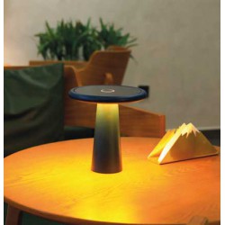 LED Επιτραπέζιο Φωτιστικό Εξωτερικού Χώρου Επαναφορτιζόμενο Μαύρο Ματ 2W 190LM MAX 335° CCT IP65 MARTA - Aca