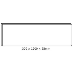 Πλαίσιο Για LED Panel Οροφής 30x120x6,5cm Από Φύλλο Αλουμινίου - ACA