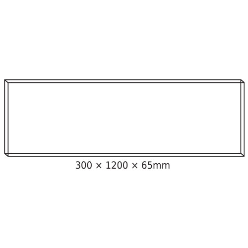 Πλαίσιο Για LED Panel Οροφής 30x120x6,5cm Από Φύλλο Αλουμινίου - ACA