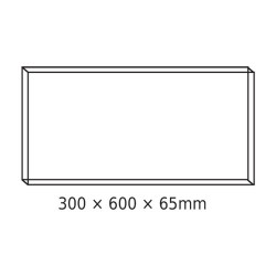 Πλαίσιο Για LED Panel Οροφής 30x60x6,5cm Από Φύλλο Αλουμινίου - ACA