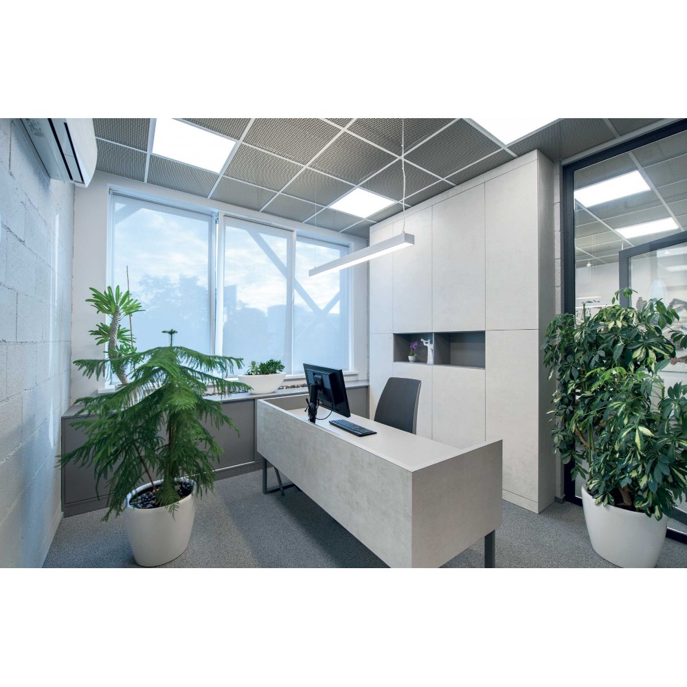 Φωτιστικό Οροφής Slim Panel Λευκό Τετράγωνο 60x60 LED SMD 40W 120° PILO Aca