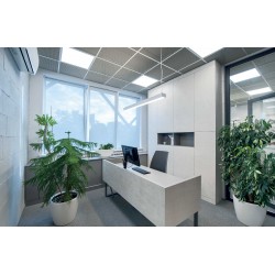 Φωτιστικό Οροφής Slim Panel Λευκό Τετράγωνο 60x60 LED SMD 40W 120° PILO Aca