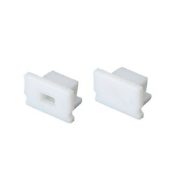 Σετ Πλαστικές Τάπες Με & Χωρίς Τρύπα EP127 Για Προφίλ Αλουμινίου - 2τμχ - ACA