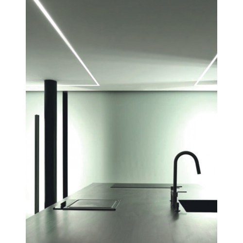 2 Μέτρα Προφίλ Αλουμινίου Με Οπάλ Κάλυμμα Χωνευτό ESME 60° P101 - ACA