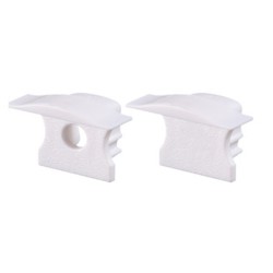 Σετ Πλαστικές Τάπες 2τεμ. με & Χωρίς Τρύπα EP115 Για Προφίλ Αλουμινίου - ACA