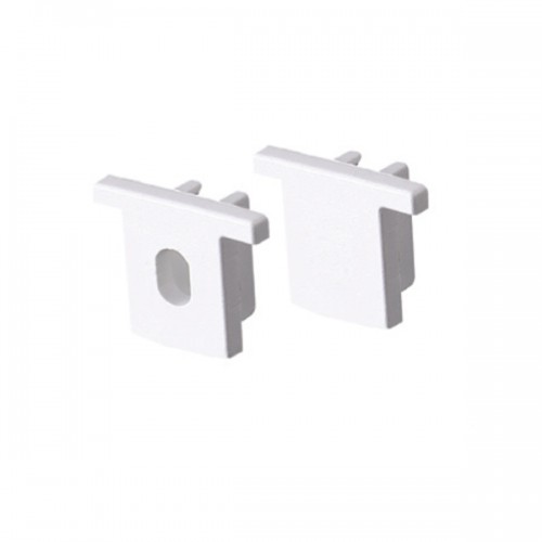 Σετ Πλαστικές Τάπες 2τεμ. με & Χωρίς Τρύπα EP160 Για Προφίλ Αλουμινίου - ACA