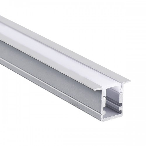 2 Μέτρα Προφίλ Αλουμινίου Με Οπάλ Κάλυμμα Χωνευτό LESTE P160 - ACA