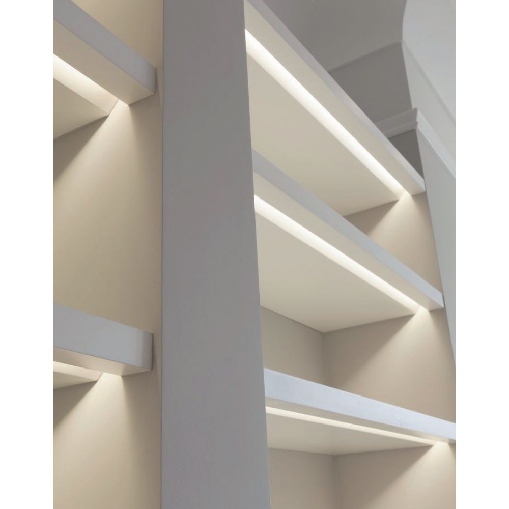 2 Μέτρα Προφίλ Αλουμινίου Με Οπάλ Κάλυμμα Χωνευτό LEVI P191 - ACA