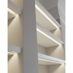 2 Μέτρα Προφίλ Αλουμινίου Με Οπάλ Κάλυμμα Χωνευτό LEVI P191 - ACA