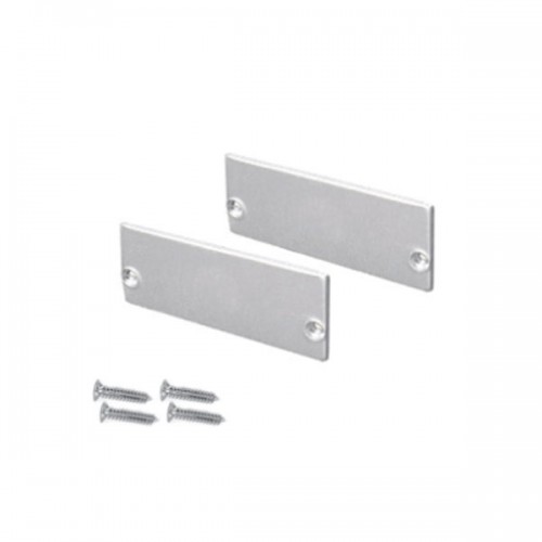 Σετ Μεταλλικές Τάπες 2τεμ. Χωρίς Τρύπα EP234 Για Προφίλ Αλουμινίου - ACA