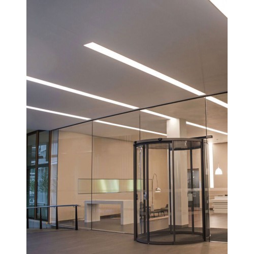 2 Μέτρα Προφίλ Αλουμινίου Με Οπάλ Κάλυμμα Χωνευτό Trimless TEXA P234 - ACA