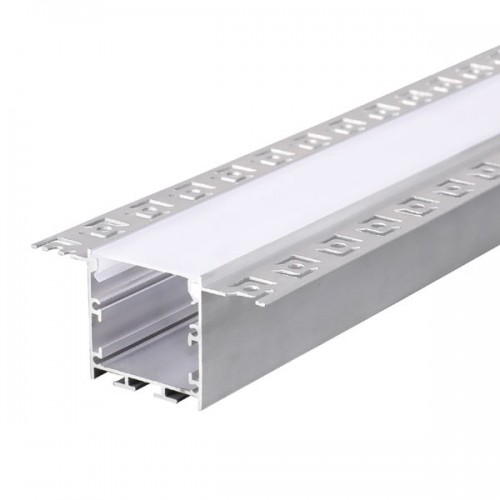 2 Μέτρα Προφίλ Αλουμινίου Με Οπάλ Κάλυμμα Χωνευτό Trimless WINT P235 - ACA