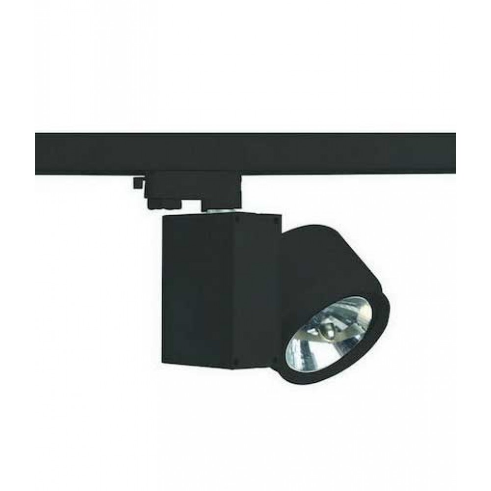 Φωτιστικό Σποτ Ράγας Τριφασικό 4 Καλωδίων Μαύρο G53 AR111 OPTIC - ACA
