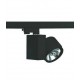 Φωτιστικό Σποτ Ράγας Τριφασικό 4 Καλωδίων Μαύρο G53 AR111 OPTIC - ACA