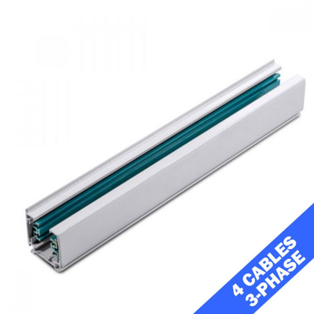 Τριφασική Ράγα Φωτισμού 1 Μέτρο Σε Λευκό ACA